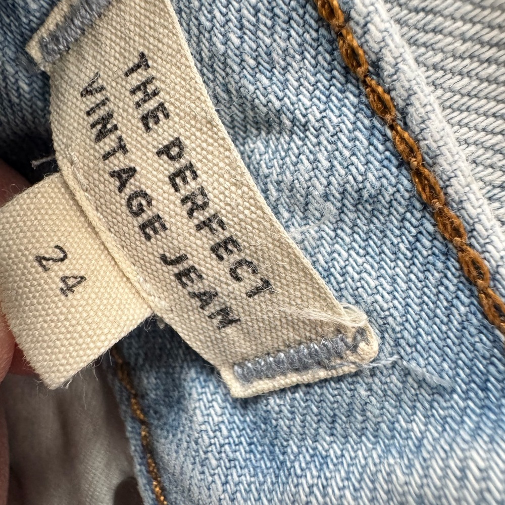 Madewell Women’s High Rise Slim Straight Jeans Size 24 Light Wash Denim - Picture 4 of 7